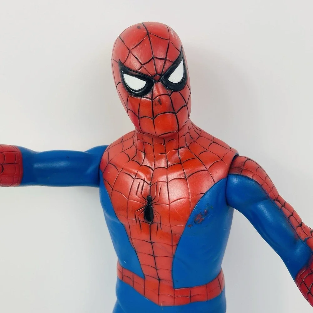 Vintage Spider Man Action Figure 1991 Marvel Toy Biz Inc 14 inch Mexico